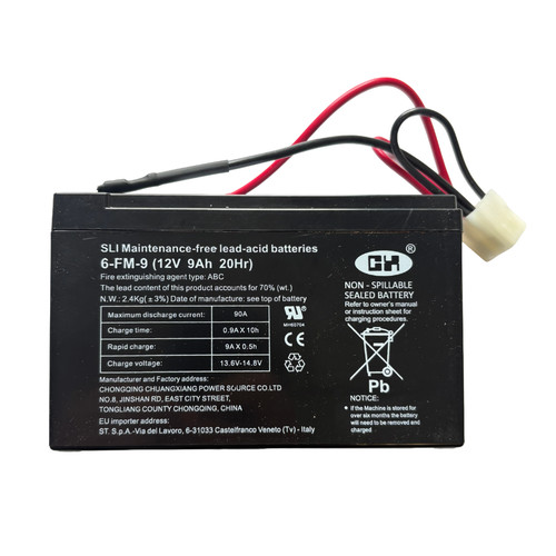 Batteria con cavi 12v 9ah - batteria,