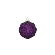 PALLINA VETRO VIOLA FIORE D 8