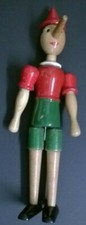 Pinocchio in legno completamente snodabile anni '70 - alto 30 cm
