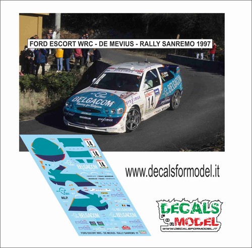 Decals ford escort - decals, 1:43