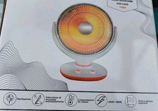 Stufa al Carbonio a Parabola da tavolo 900 Watt Calda Bagno Calore Stufetta