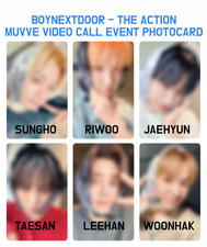 prevendita [BOYNEXTDOOR] THE ACTION MUVVE Videochiamata Evento Photocard (Bandana Ver.)