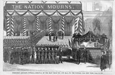 PRESIDENTE LINCOLN FUNERALE RIMOZIONE DELLA CARROZZERIA 1865 AUTO FUNEBRE BARA COFANETTO