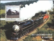 Guinea Bissau 2003 Trains,Steam Engines,Railways,Transport m/s MNH