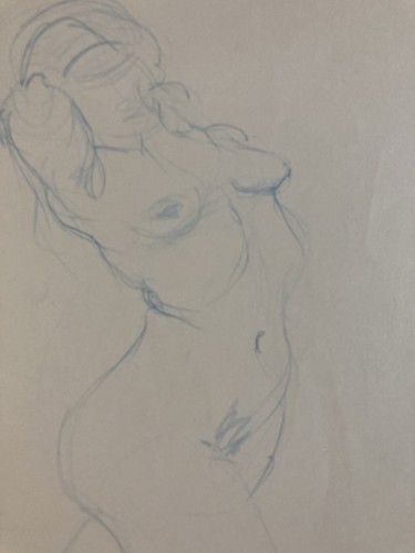 Disegno carta donna - disegno, nudo