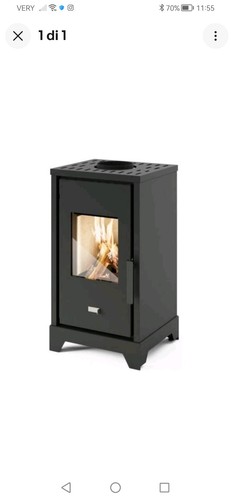 Punto fuoco stufa legna 6kw - fuoco,