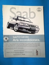 RITAGLIO DI GIORNALE PUBBLICITA' SAAB 9-3 CABRIOLET AUTO DA COLLEZIONE - (141)