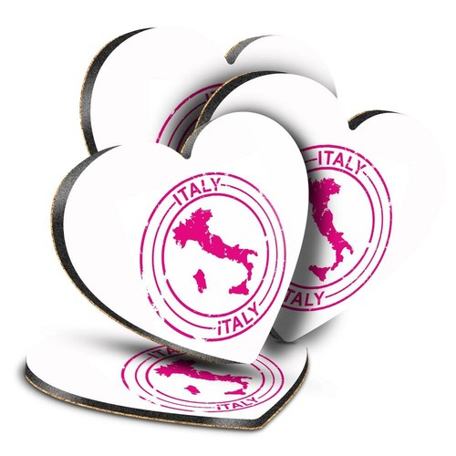Sottobicchieri cuore mdf - sottobicchieri,