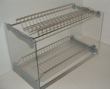 Scolapiatti inox con telaio e