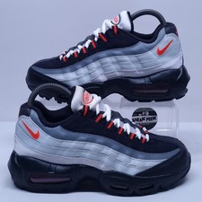 Nike Air Max 95 - Taglia UK 5.5 - Scarpe da Ginnastica Nero Grigio Rosso Scarpe Sneakers Junior