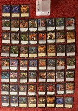 Lotto di 59 Carte della World Of Warcraft, Trading Card Game, complete custodia.