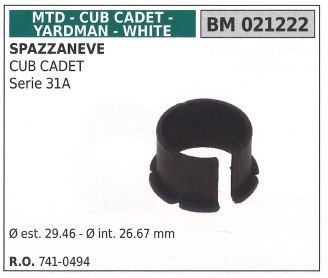 Boccola mtd spazzaneve cub - boccola,