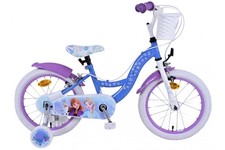 Bicicletta Disney Frozen 2 per bambini - bambina - 16 pollici - blu/viola - freni a due mani