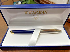 Penna stilografica Waterman Edson Zaffiro 18K 750 Blu NUOVA
