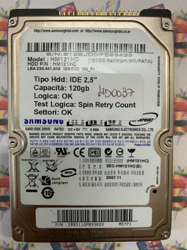 Hard disk usato ide 120gb - hard,