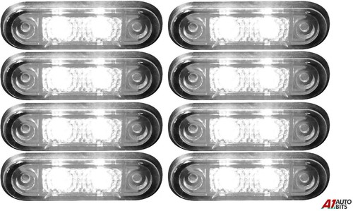 Flush led bianco - 8x,