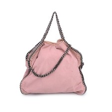Autentica borsa a tracolla Stella McCartney rosa scamosciata come pieghevole Falabella tote bag
