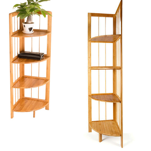 Scaffale legno bamboo 4 - in,