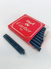 Cartier Vendome 10 X Oval Cartridges , Black ink, Rare!! Fountain Pen