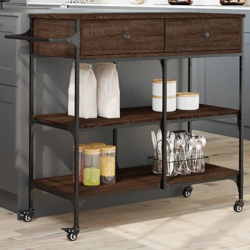 Carrello cucina rovere - carrello,