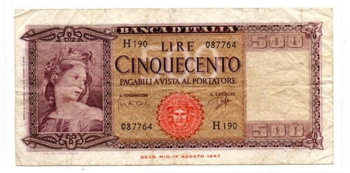 Repubblica lire 500 - ,,