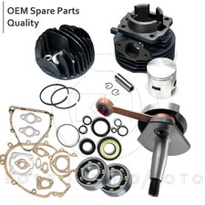 KIT RMS CILINDRO PISTONE D.47 75cc ALBERO CONO 20 + CUSCINETTI PER VESPA 50 PK