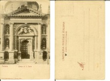 Ferrara: Chiesa di S. Carlo. Cartolina fine ´800 (Pistelli & Bartolucci)