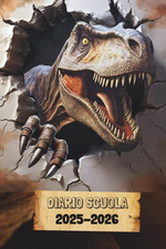 Diario Scuola 2025 2026 Elementari Dinosauri: Agenda Scolastica Settimanale | Ba