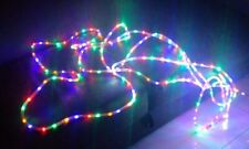 TUBO DI PICCOLE LUCI A LED A 4 COLORI - 10 METRI - 216 LUCI - PULSANTE 8 GIOCHI