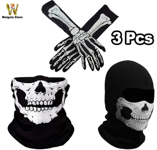 Set teschio balaclava guanti - balaclava,,