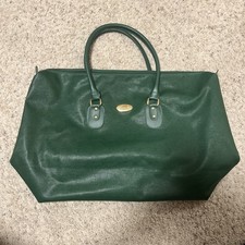 Borsa da viaggio vintage Christian Dior profumi verde smeraldo PVC grande verde