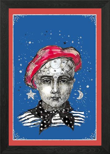 Frenologia quadro stampa - frenologia,