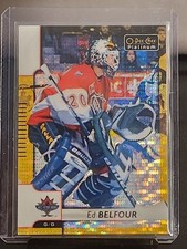 2017-18 O-Pee-Chee Platinum Ed Belfour Legends Gold Sismic #/50