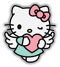 Adesivo Hello Kitty cuore