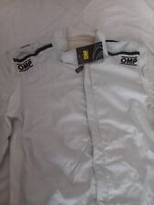 TUTA IGNIFUGA LEGGERISSIMA TG. 50 GRIGIO LUCIDO BIANCO OMP SENZA OMOLOGAZIONE