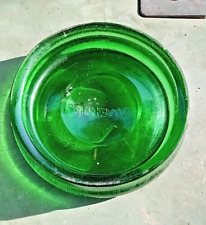 POSACENERE  AMARO AVERNA- PORTACENERE  VINTAGE BAR EPOCA VETRO VERDE