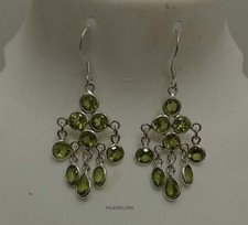 Orecchini donna anniversario argento sterling 925 gemme multi peridoto...