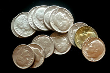 🇺🇸 one dime 10 cent USA Rossevelt 1966-2003 moneta circolata a scelta