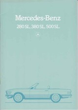 Catalogue Brochure Mercedes 280 SL / 380 SL / 500 SL R107 05/1984 France
