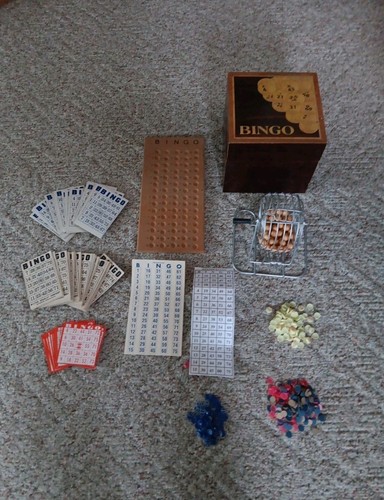 Set bingo custodia legno - set,