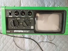 TELEVISORE PORTATILE NATIONAL TR-525EU VINTAGE ORRADIO TV TELEVISIONE  VINTAGE .