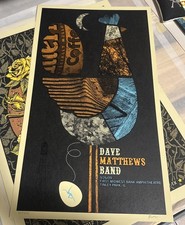 Poster Dave Matthews Band Tinkey IL Park Chicago 26-09-2009 metano firmato #/500