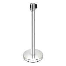 COLONNINA TENDINASTRO ACCIAIO ALTEZZA 1 METRO CON NASTRO 2 METRI SEGNA CORSIE