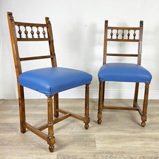 Coppia Sedie antiche di antiquariato in legno primi 900 da studio ingresso