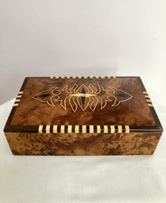 Hinged Walnut  Box Inlaid Box