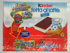 incarto FRESH ADVETURES sorpresine confezione merendine Kinder Fetta Al Latte