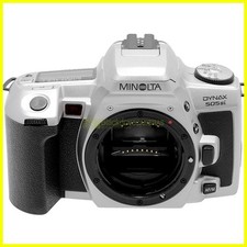 Minolta AF Dynax 404si argento. Fotocamera reflex autofocus analogica. READ!