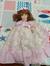 BAMBOLA DI PORCELLANA ANTICA 30 CON CERTIFICATO DI GARANZIA DI PRODUZIONE