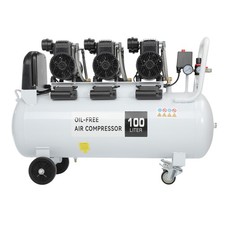 Compressore a sussurro 10 bar 6,5 hp 4,8 kW 630 l/min 100 l per foratura