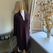 Abito Brora 100% cashmere bordeaux vino 12-14 Large